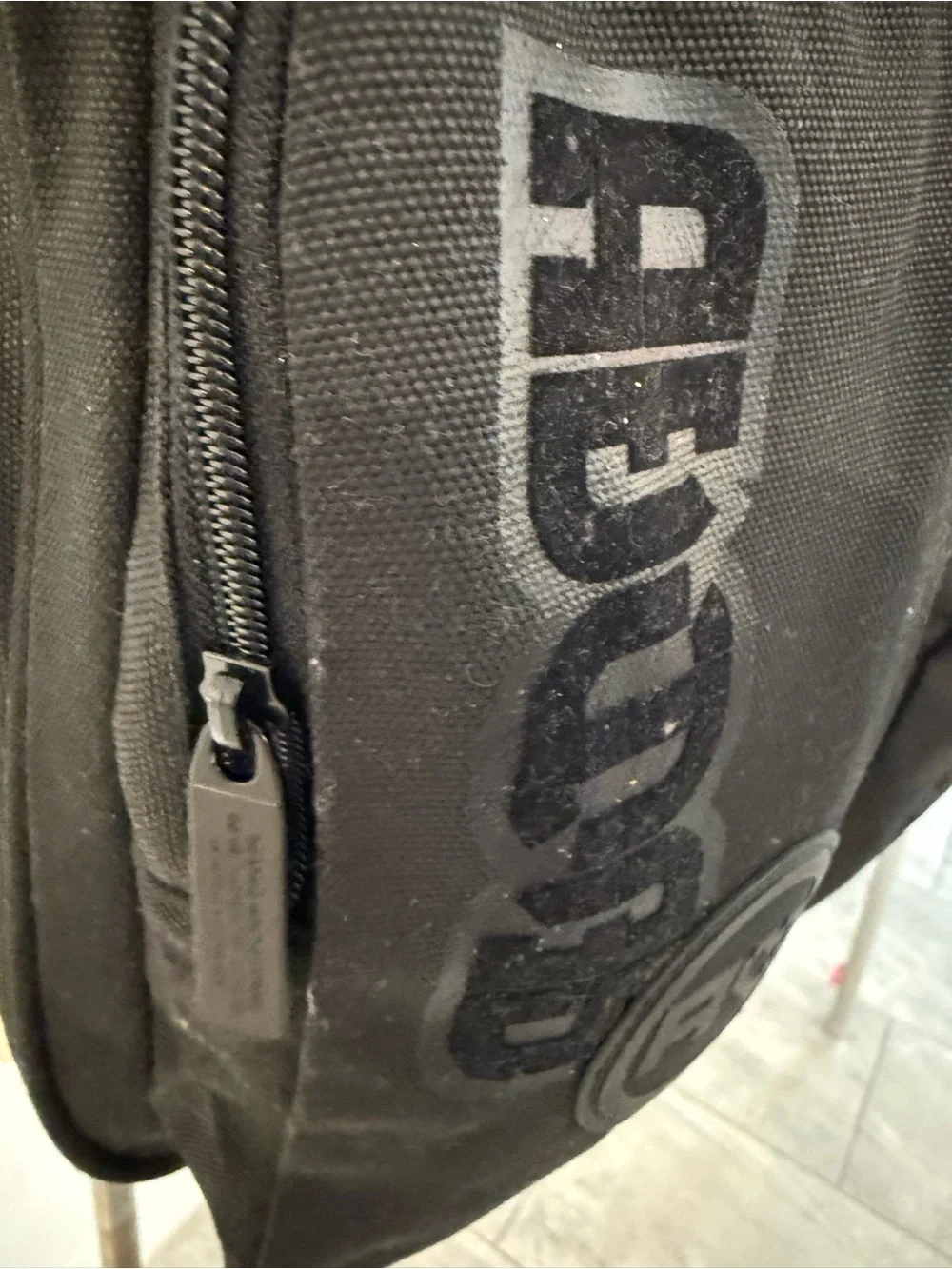 New adidas Black Mens Backpack with Dual Patch Front Pockets